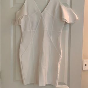 NWT. BEBE white dress size large
